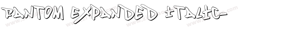 Fantom Expanded Italic字体转换